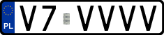License plates of Poland, Vanity Plates