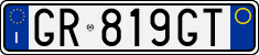 License plate of Italy, Cars (1994 year series)