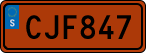 License plate of Sweden, Sportcars