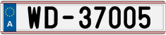 License plate of Austria, Diplomatic