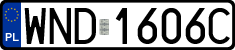 License plates of Poland, Regular car plates