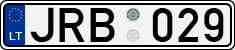 License plate of Lithuania, Cars