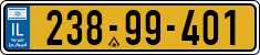 License plate of Israel, Regular plates