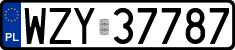 License plates of Poland, Regular car plates