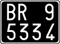 License plate of Italy, Cars (1927 year series)