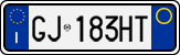 License plate of Italy, Cars (1994 year series)