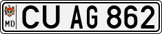 License plate of Moldova, Cars (1992)