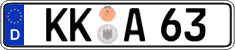German license plate, Regular plates
