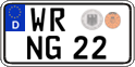 German license plate, Regular plates