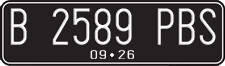 License plate of Indonesia, Regular plates
