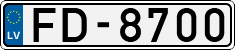 License plate of Latvia, Regular car plates