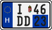 license plates of Hungary, Temporary (2022)