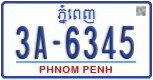 License plate of Cambodia, Regular plates