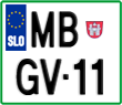 License plate of Slovenia, Motorcycles