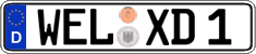 German license plate, Regular plates