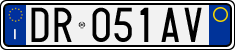 License plate of Italy, Cars (1994 year series)