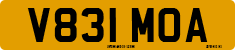 License plate of the United Kingdom, 1983 year system