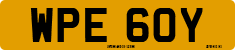 License plate of the United Kingdom, 1963 year system