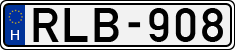 license plates of Hungary, Cars (1990)