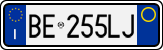 License plate of Italy, Cars (1994 year series)
