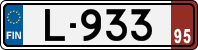 License plate of Finland, Export transit plates