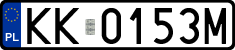 License plates of Poland, Regular car plates
