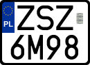 License plates of Poland, Special vehicles and motorcycles