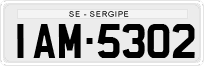 License plate of Brazil, Private owners (1990)
