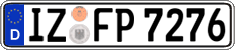 German license plate, Regular plates