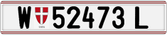 License plate of Austria, Regular plates