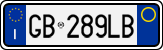 License plate of Italy, Cars (1994 year series)