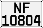 License plate of Norway, Cars