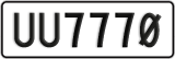 License plate of New Zealand, AB1(234)