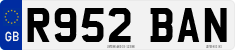 License plate of the United Kingdom, 1983 year system