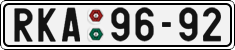 License plate of the Czech Republic, Cars (1960)