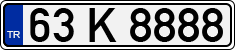 License plate of Turkey, Regular plates