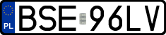 License plates of Poland, Regular car plates