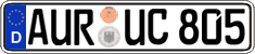 German license plate, Regular plates