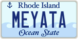 Rhode Island, Vanity Plates