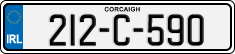License plate of Ireland, Regular plates