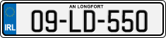 License plate of Ireland, Regular plates