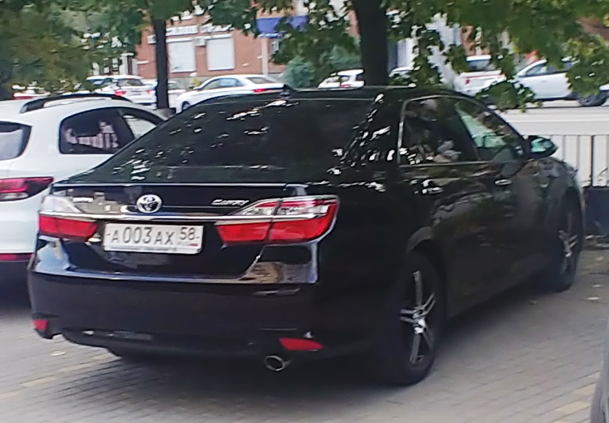 а 003 ах 58, Toyota Camry 7th gen (XV50; Global-market), facelift, 2014–2018