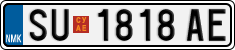 License plate of North Macedonia, Regular plates (2012)