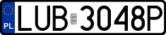 License plates of Poland, Regular car plates