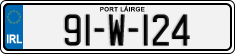 License plate of Ireland, Regular plates