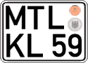 German license plate, Regular plates