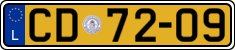 License plate of Luxembourg, Diplomatic