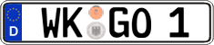 German license plate, Regular plates