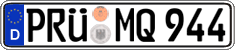 German license plate, Regular plates