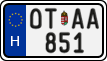license plates of Hungary, Oldtimers (2022)